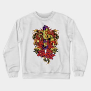 zombie hand cut with samurai Crewneck Sweatshirt